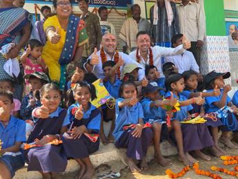 Snaitech con Izilove Foundation ristruttura una scuola elementare e un centro infanzia in India Meridionale